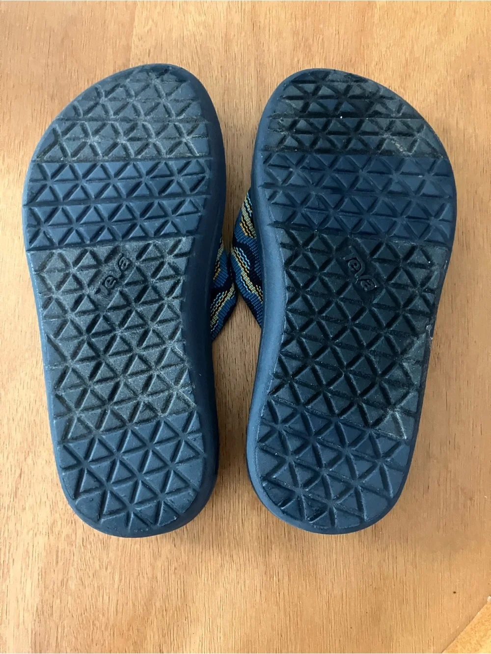 Teva Kids Navy and Blue Wave Strap Flip Flops